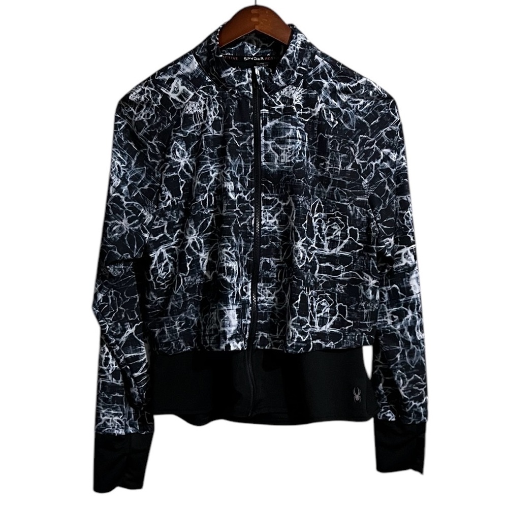 Spyder PROWEB Layered Running Jacket Lightning Floral Size Large